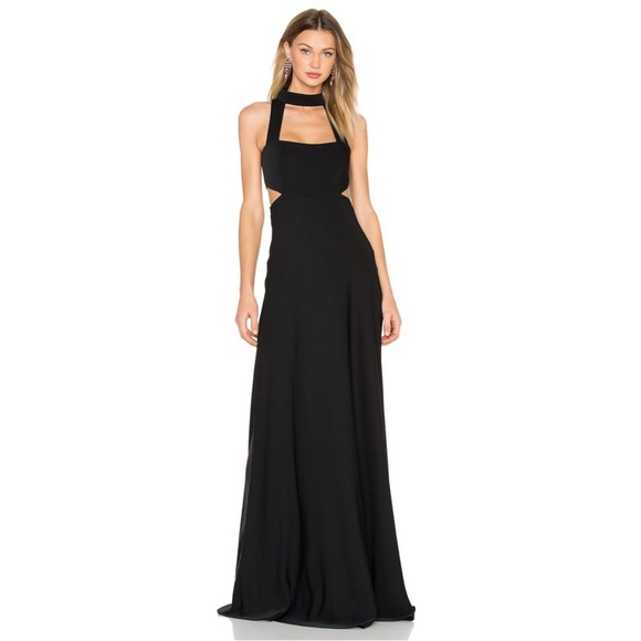 JILL JILL STUART Black Cut Gown - Picture 4 of 6